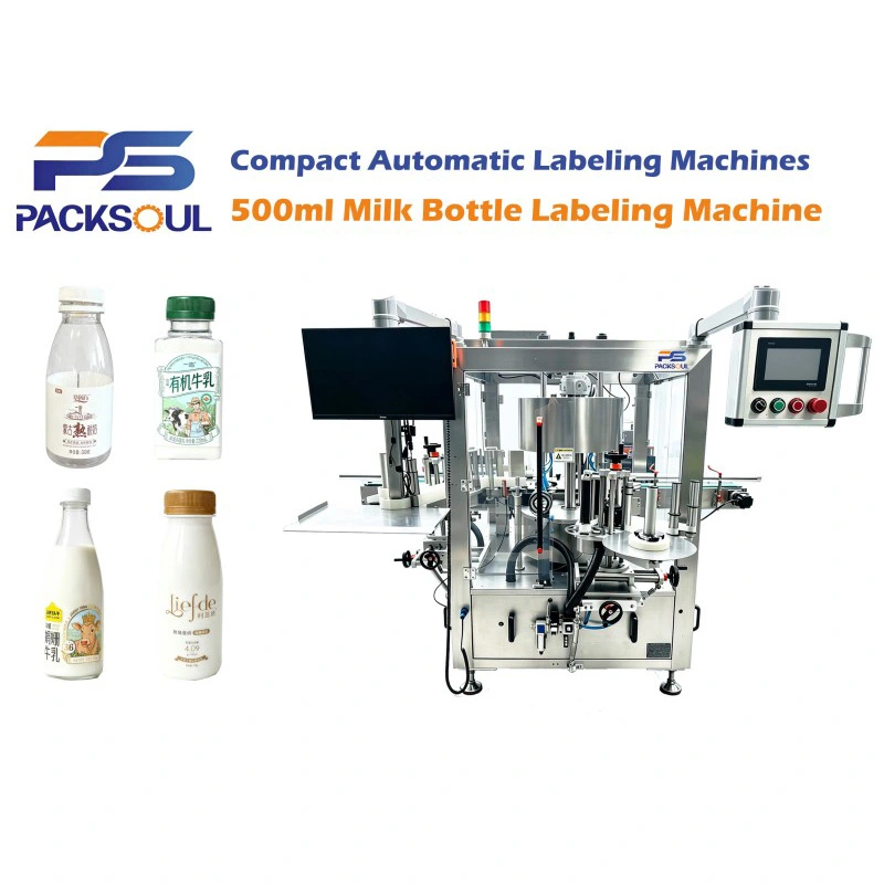 500-ml-Milchflaschen-Etikettiermaschine